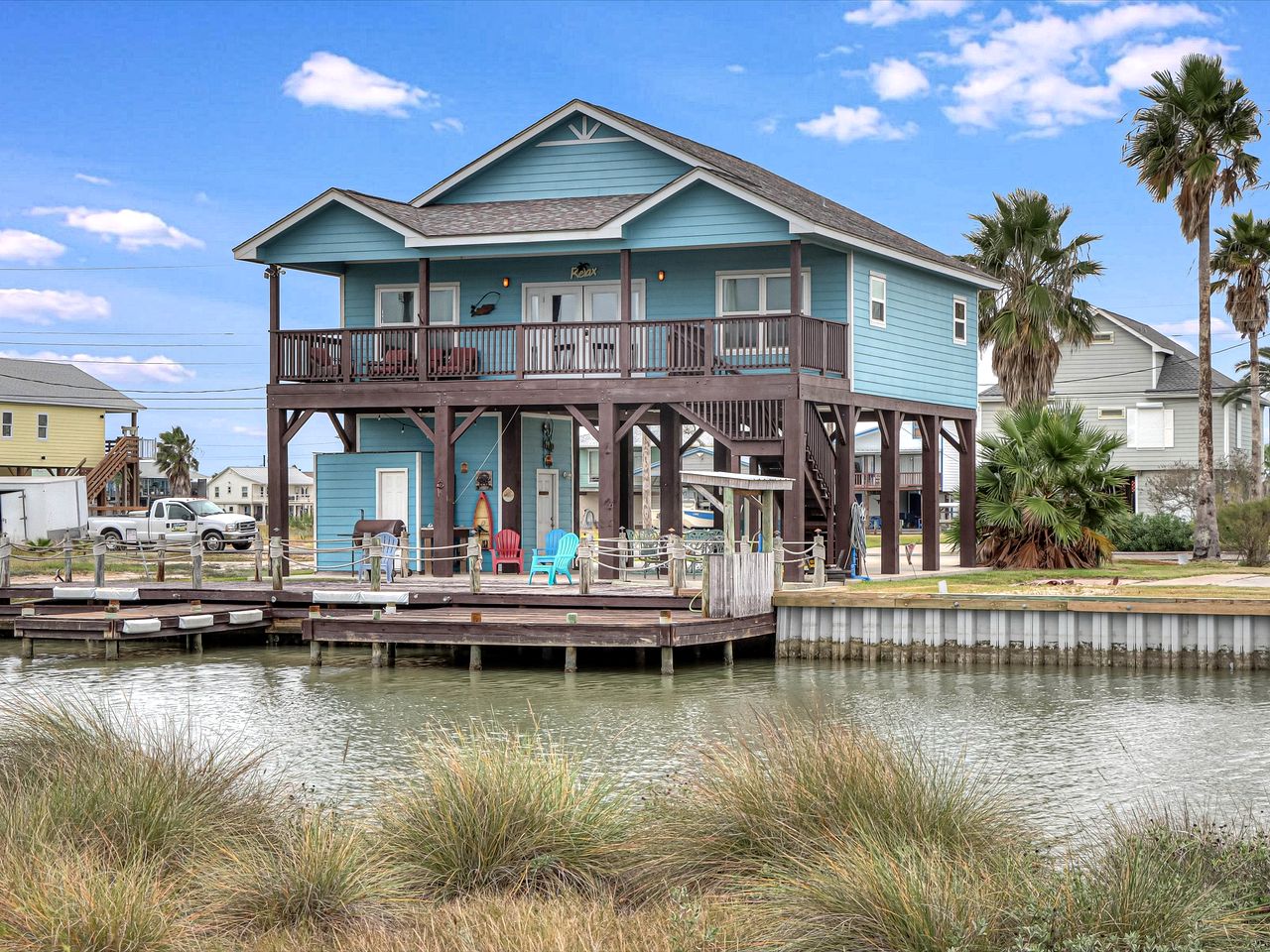 Spacious Waterfront Home with Boat Slips and Deck near Copano Bay, Rockport TX