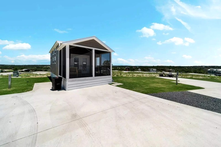 Elegant Tiny Home with Resort-Style Pool & Hill Country Views Near Fredericksburg, TX