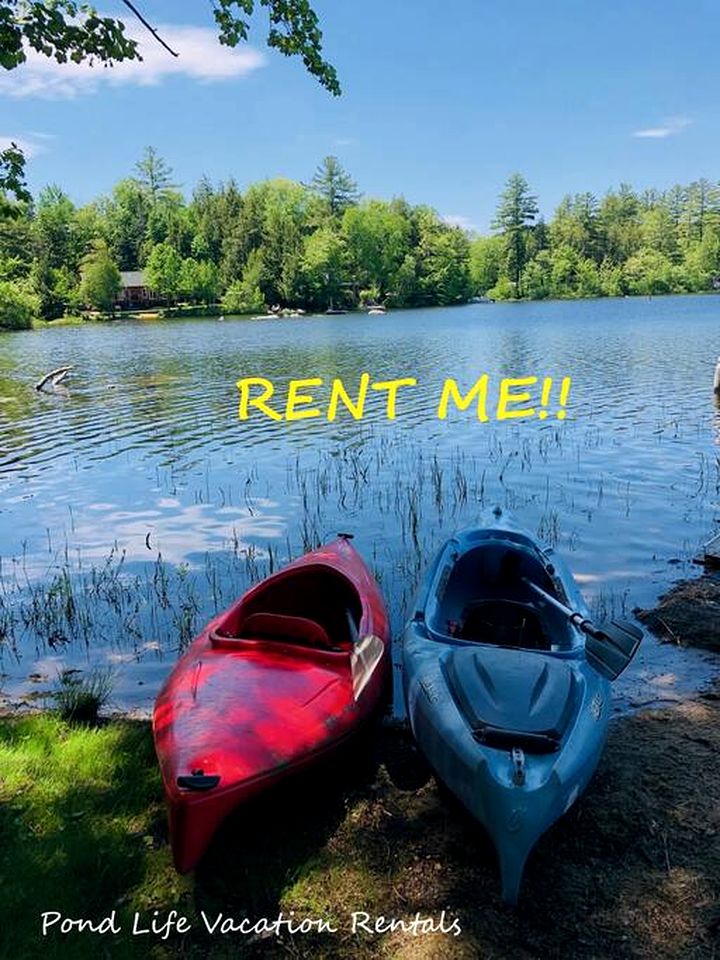 Two Beautiful Cabins Next to the Water at Rockybound Pond for a Wonderful Outdoor Family Vacation in Croydon, New Hampshire