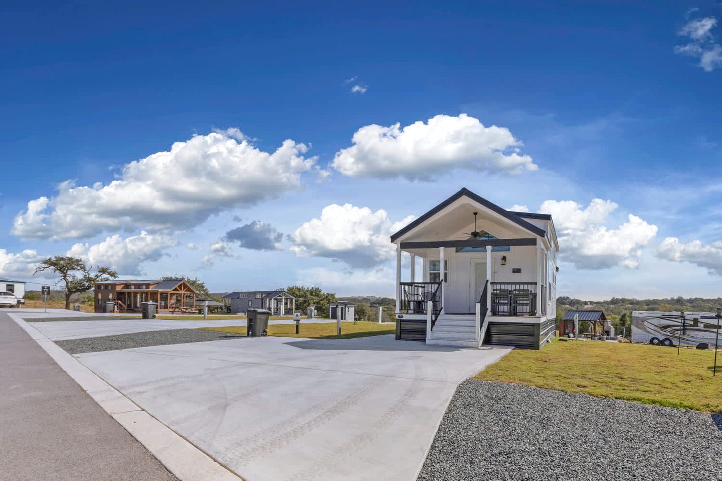 Serene Hill Country Tiny Home with Vineyard Views Near Fredericksburg, Texas