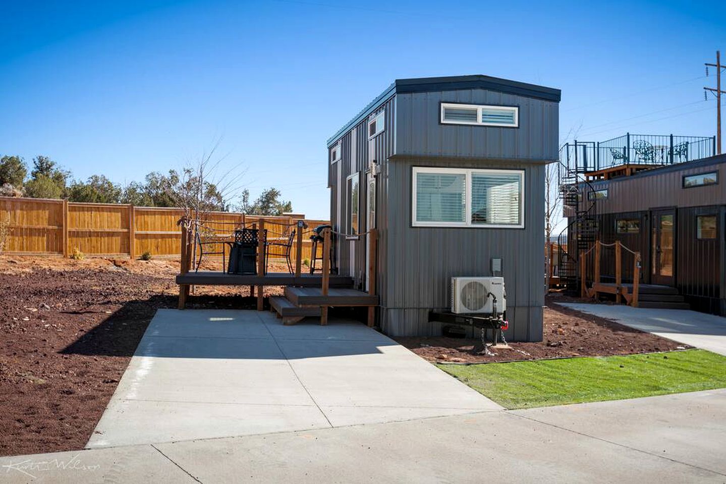 Secluded Bliss: Contemporary Tiny House with Deck in Apple Valley