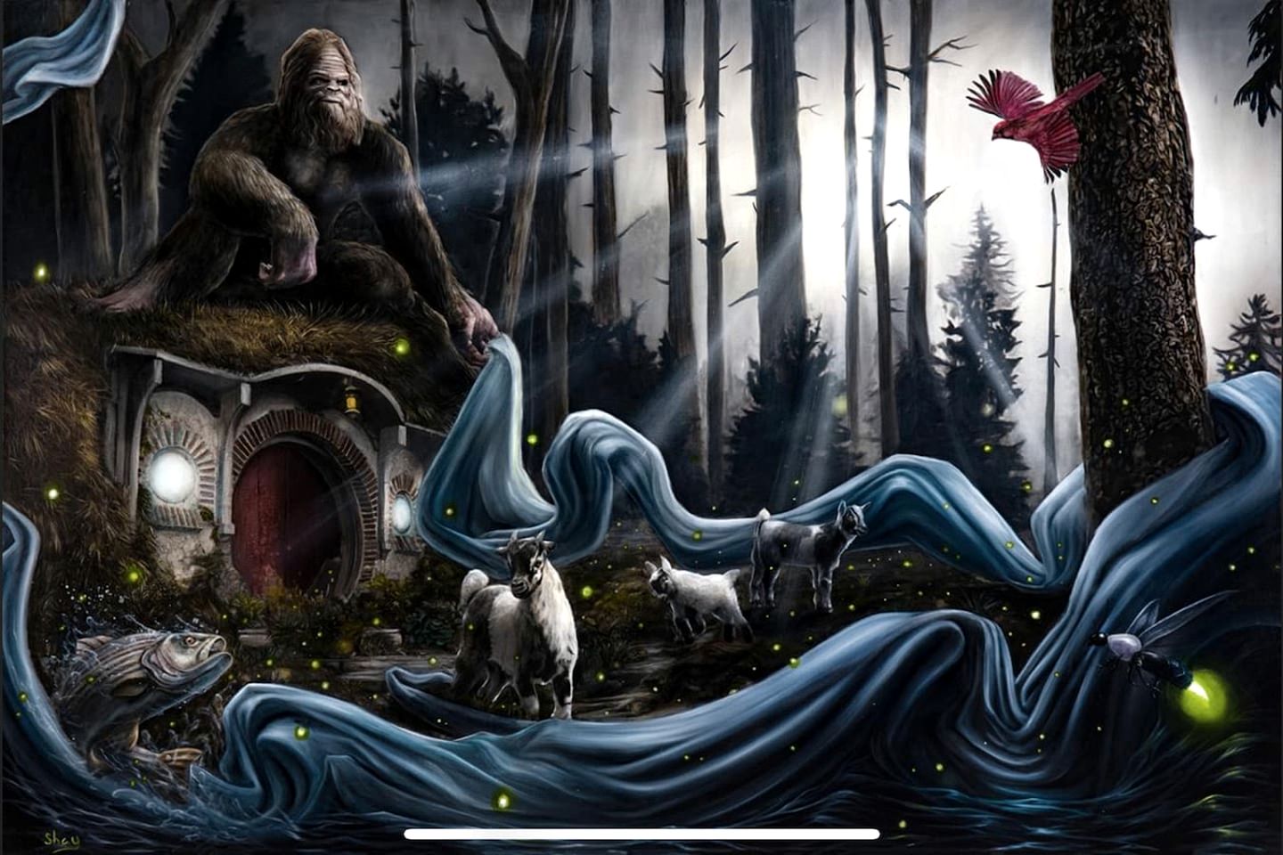 Unique Earth Home Stay with Pet Goats and Fishing Pond near Lake Gaston NC