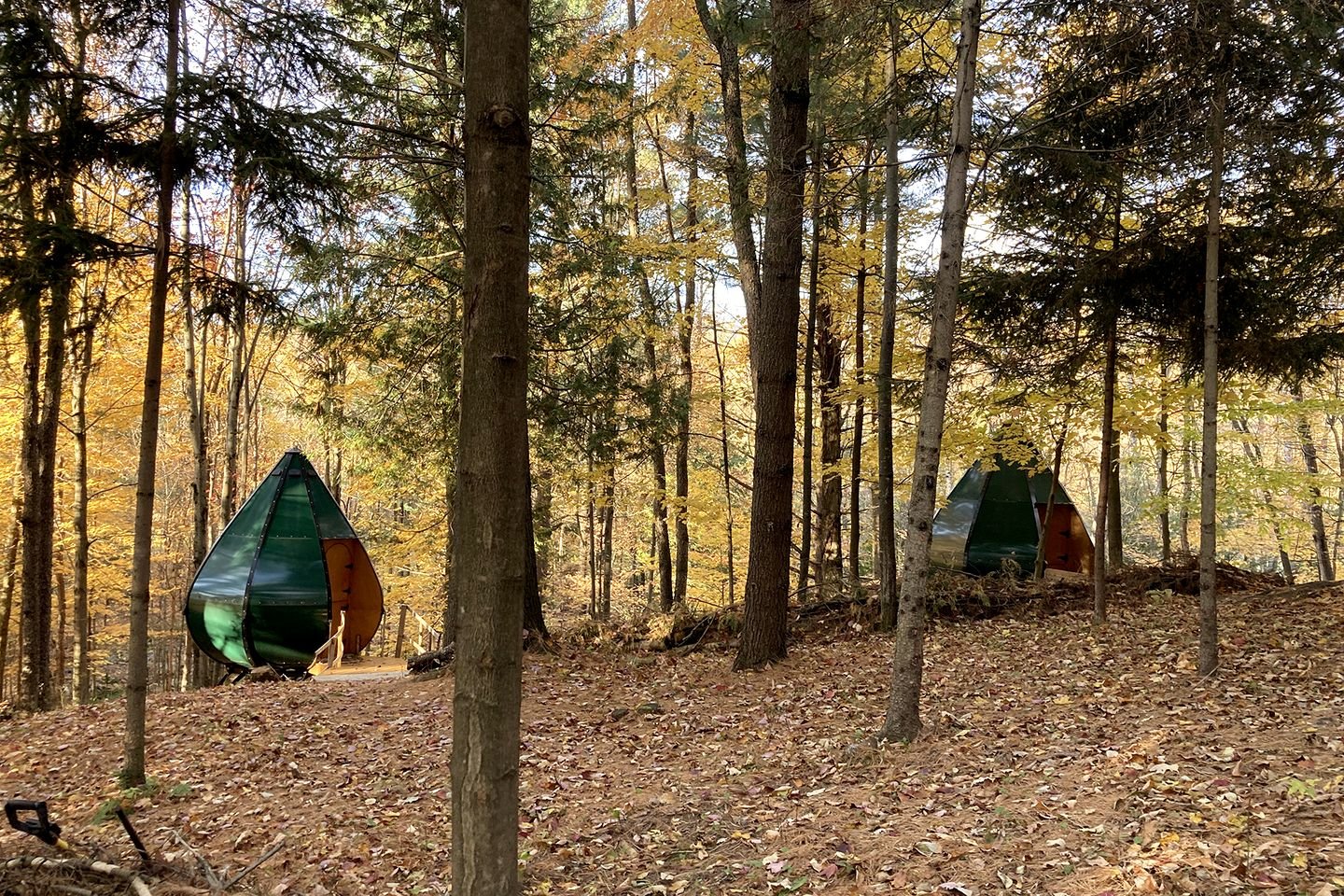 Unique Air Drop Pod Rentals for Treetop Glamping in Quebec
