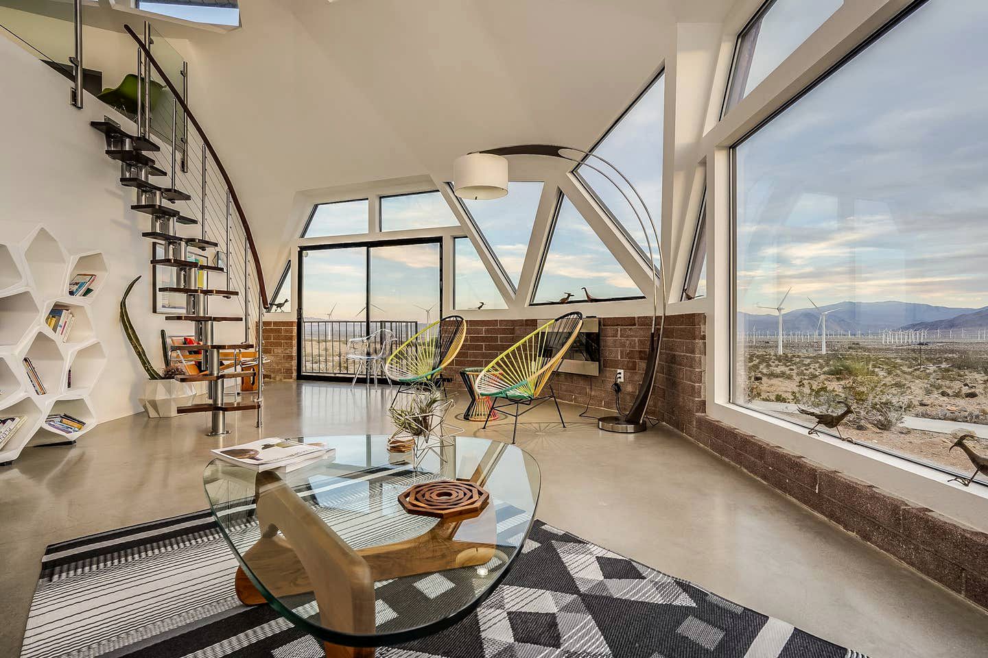 Unique and Secluded Dome Retreat Surrounded by Mountains in Palm Springs