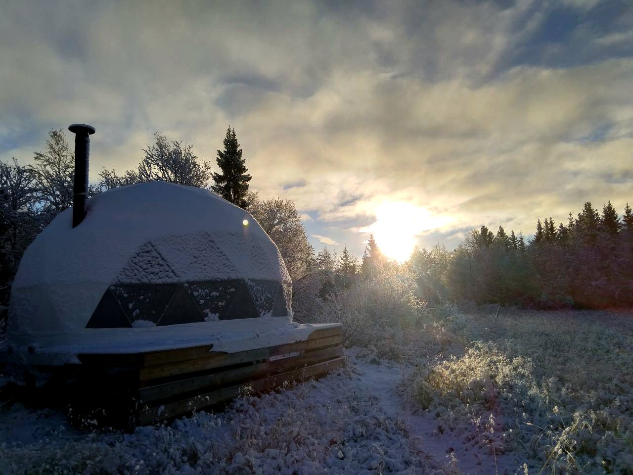 Unique Dome Tent for a Glamping Getaway in Trysil, Norway