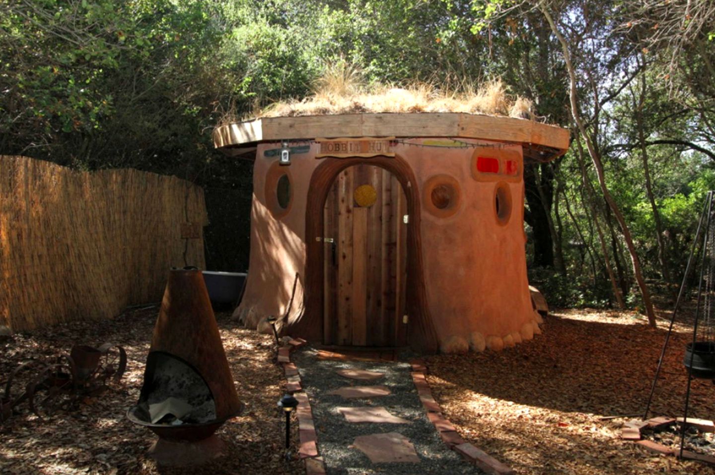 Unique Glamping Hobbit Hut at Spiritual Retreat near San Francisco, California