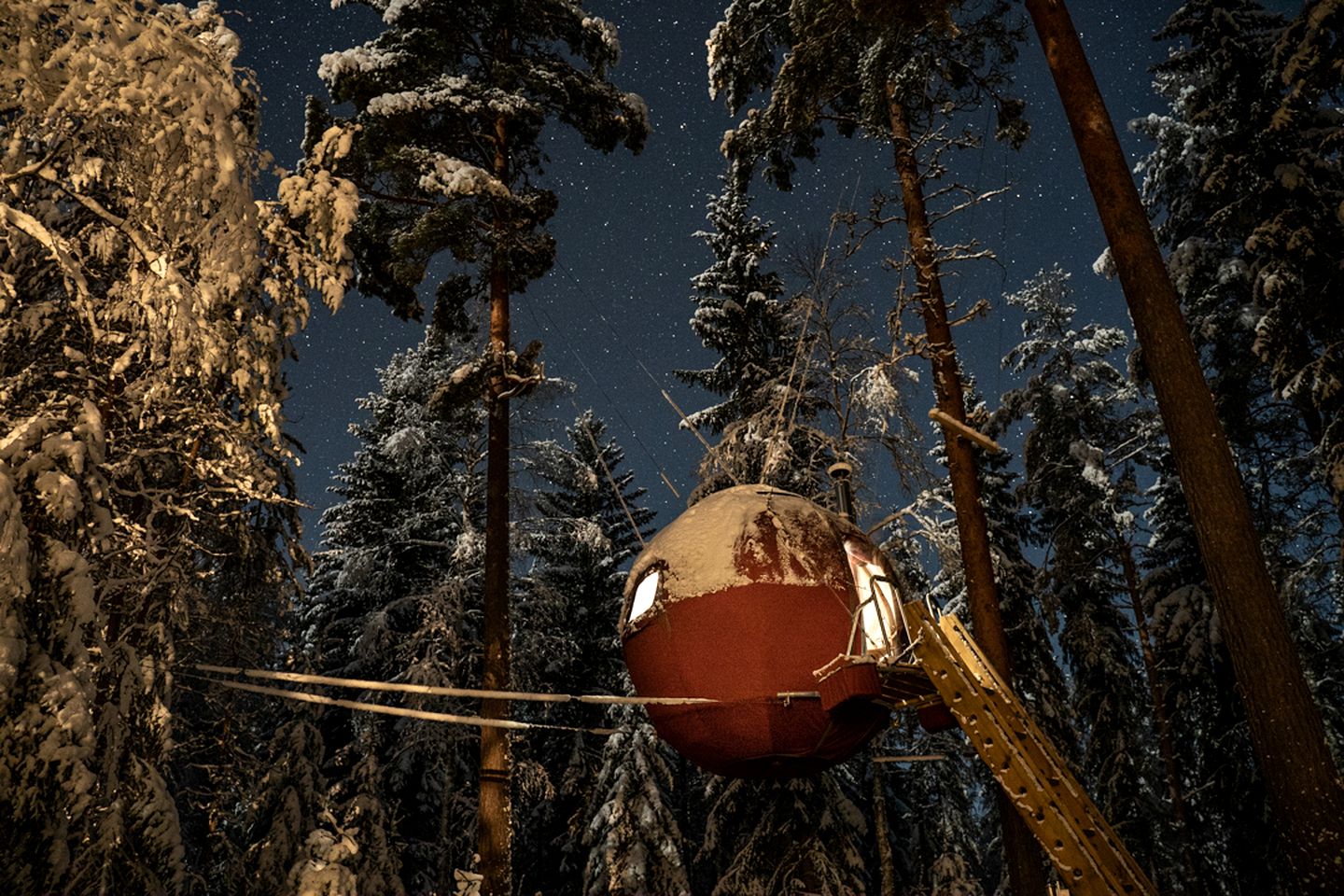 Unique Hanging Tree House Rental for an Unforgettable Vacation in Dalarna, Sweden