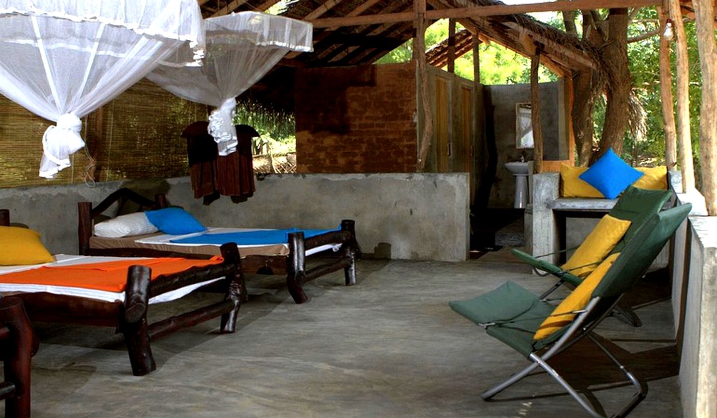 Unique Open-Air Huts on Eco Safari Lodge, Sri Lanka