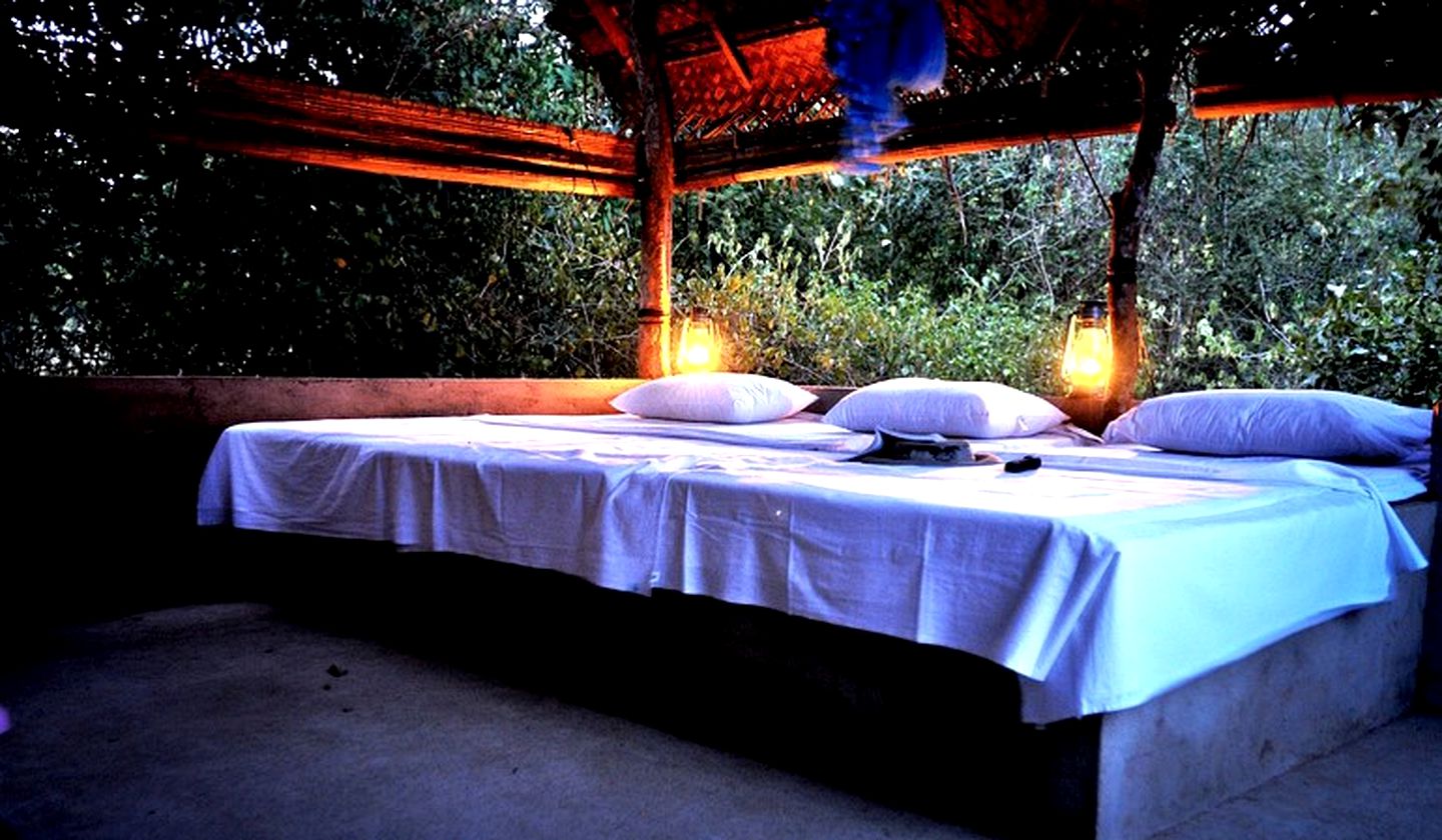 Unique Open-Air Huts on Eco Safari Lodge, Sri Lanka