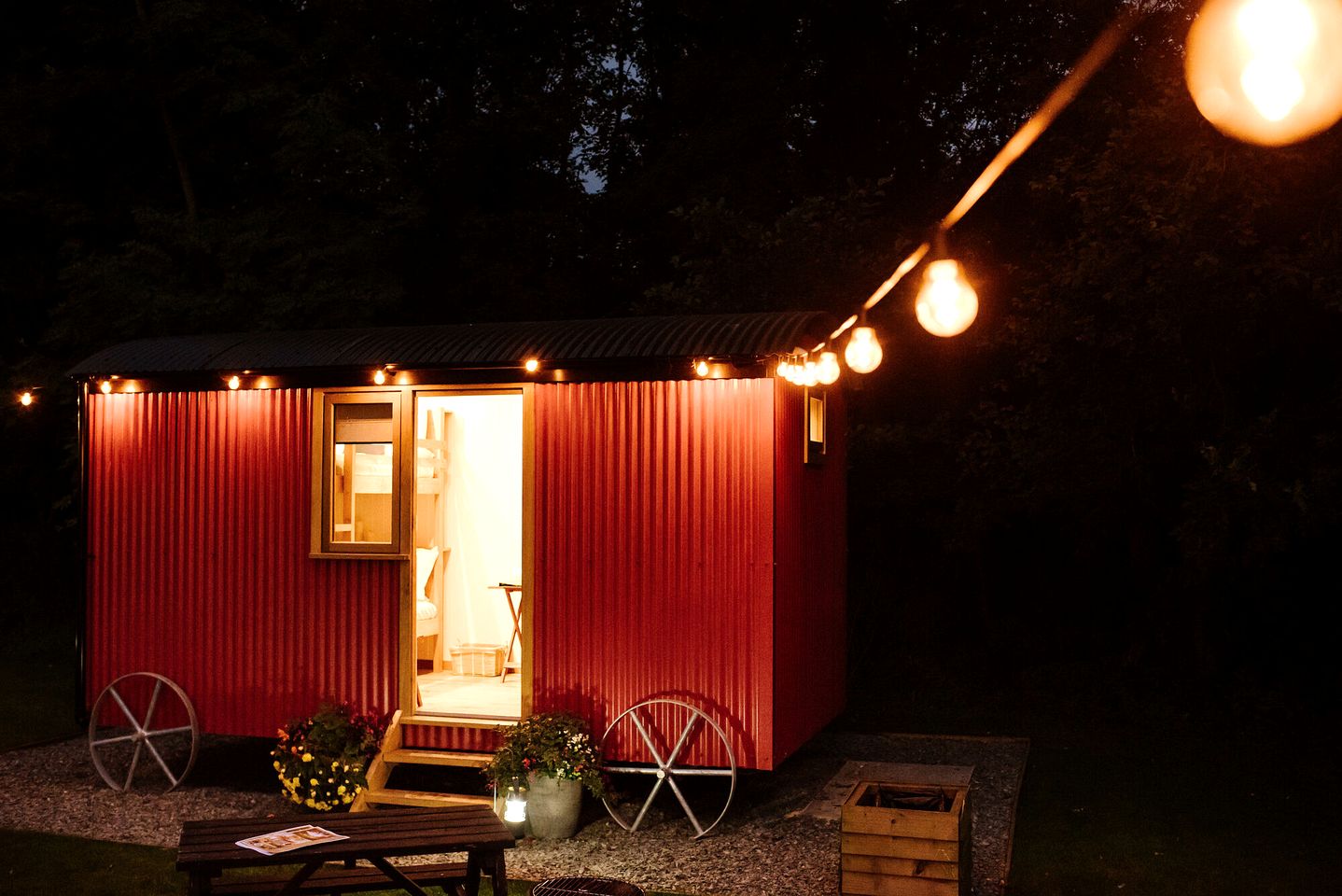 Unique Camping Rental in Deluxe Shepherd's Huts near Preston, England