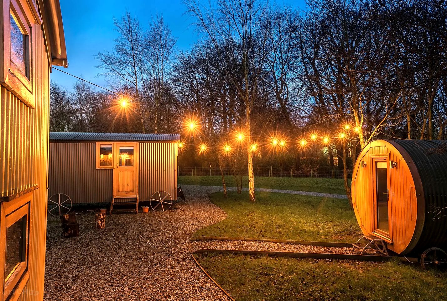 Unique Camping Rental in Deluxe Shepherd's Huts near Preston, England
