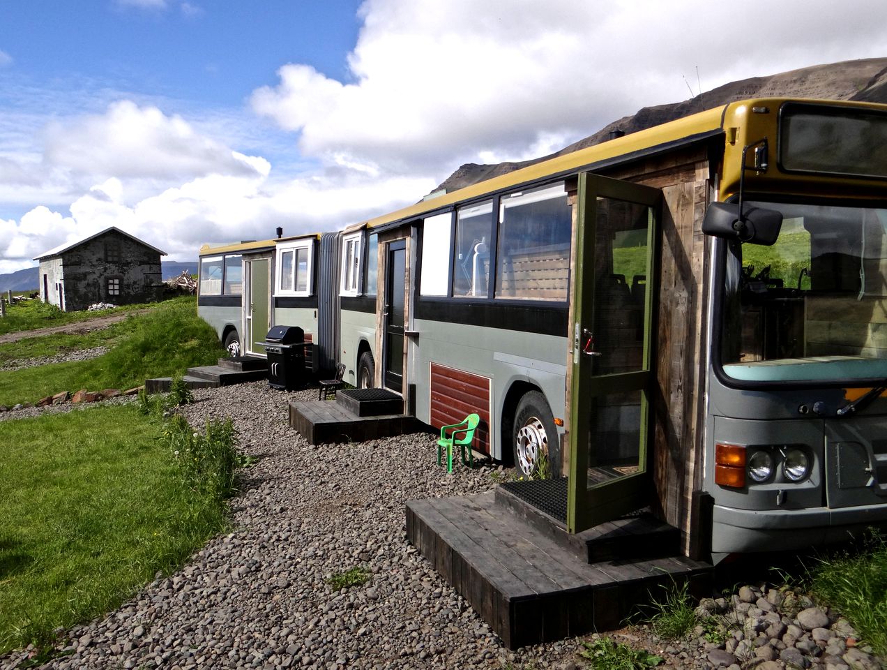 Unique Up-Cycled Bus Accommodation Getaway near Reykjavik, Iceland