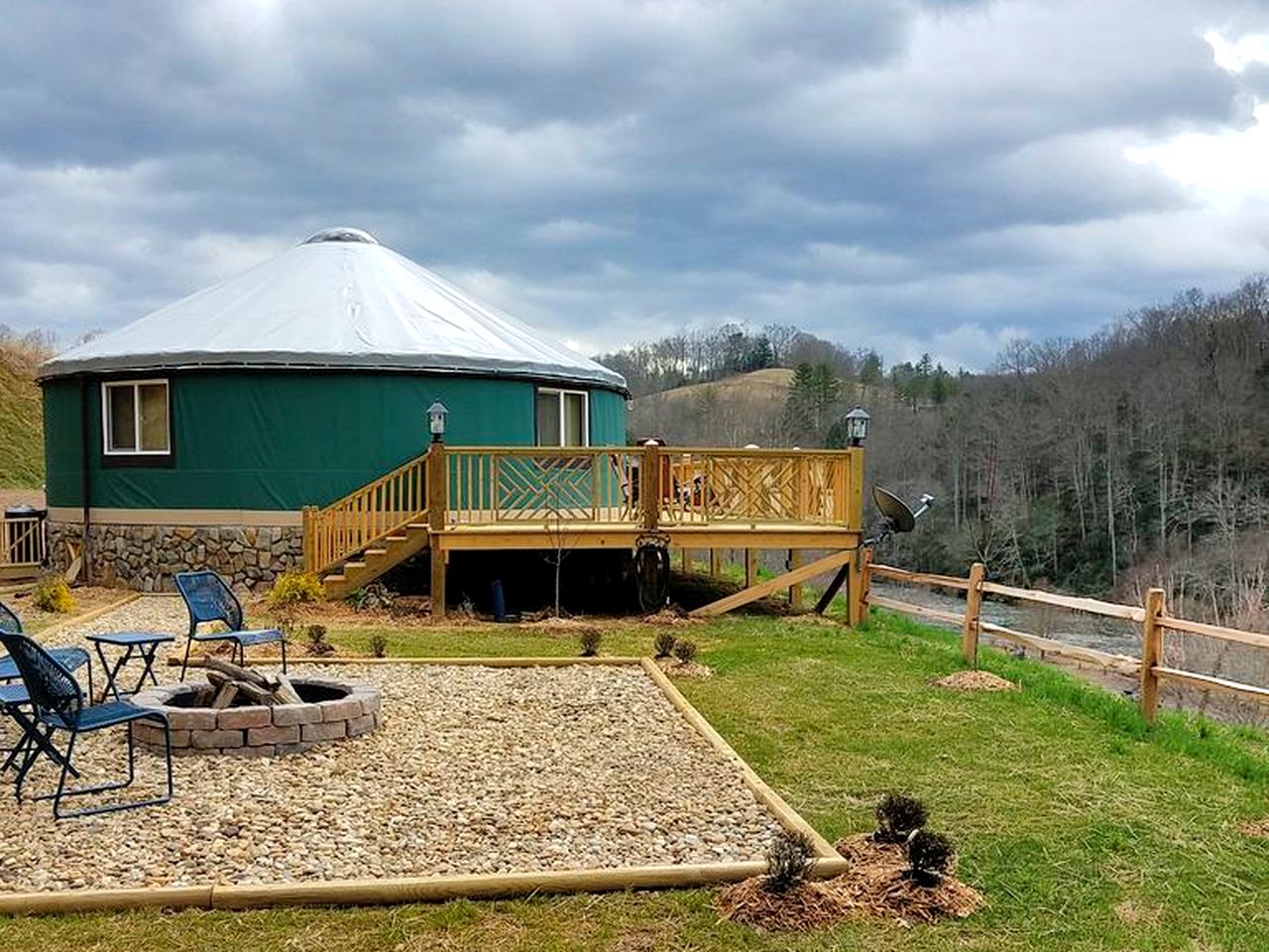 Yurt Rental Clyde, North Carolina Glamping Hub