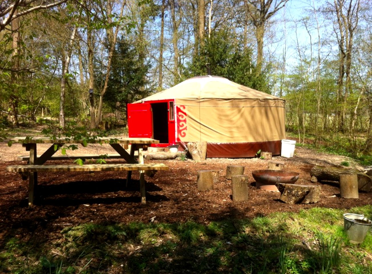 Unique Yurts Buried in Ancient Woodland in Sussex, UK