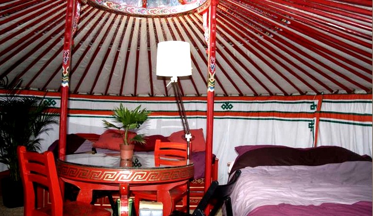 Yurts (Le Theil-Bocage, Normandy, France)