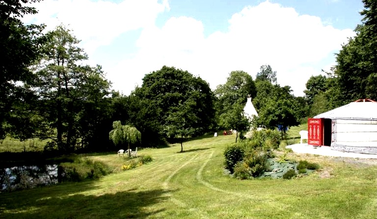 Yurts (Le Theil-Bocage, Normandy, France)