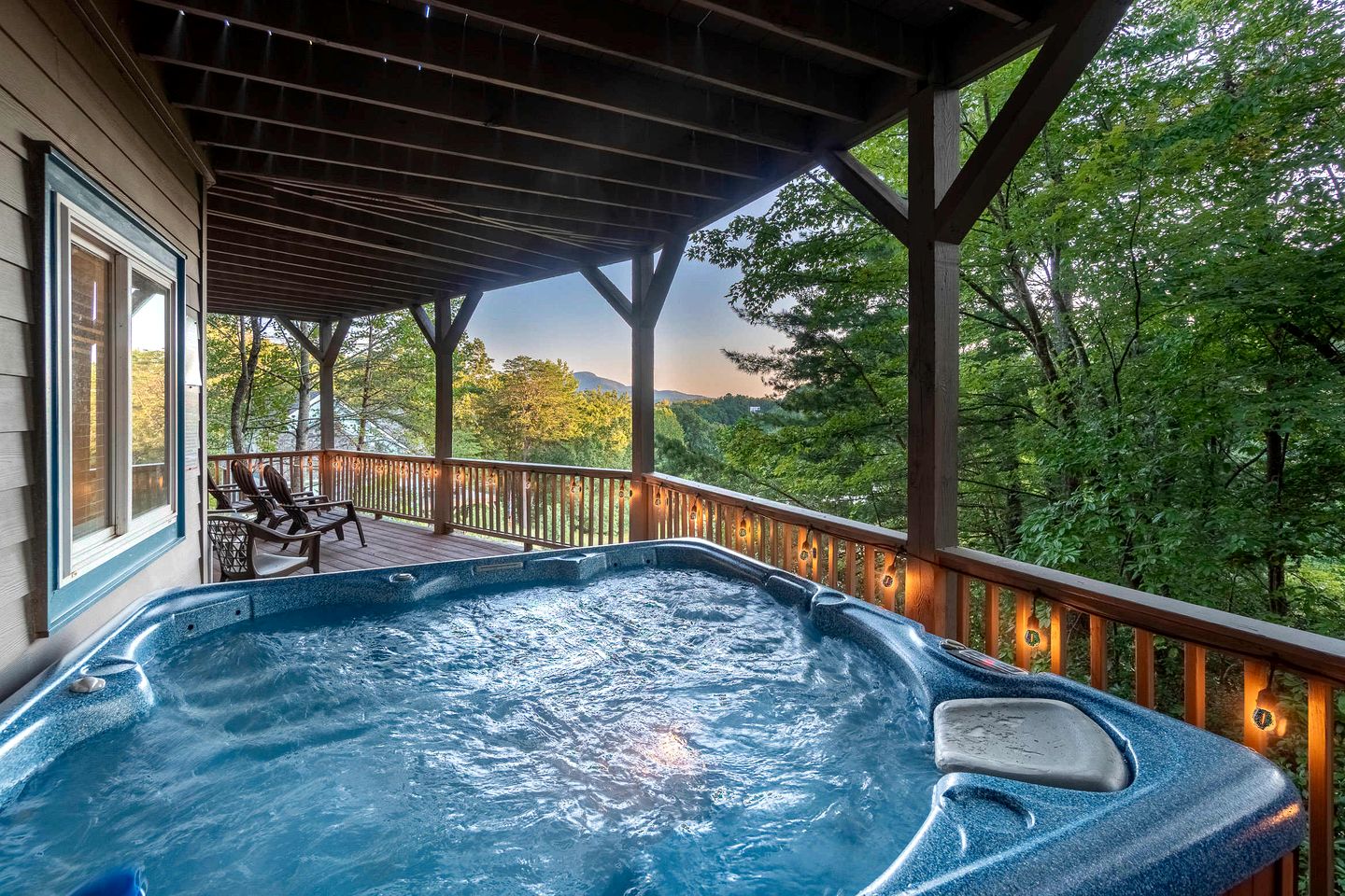 Luxury Mountain Retreat with Hot Tub, Game Room, and Two Scenic Decks in Helen, Georgia