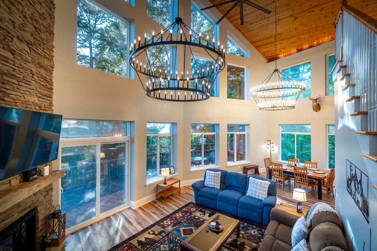 Luxury Mountain Retreat with Hot Tub, Game Room, and Two Scenic Decks in Helen, Georgia