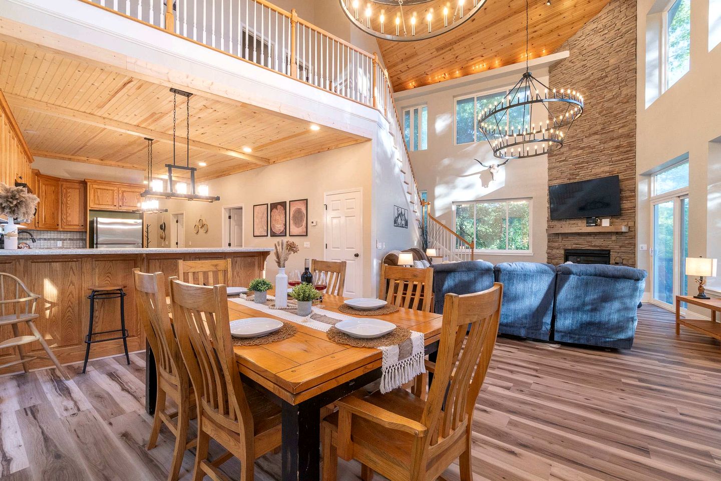 Luxury Mountain Retreat with Hot Tub, Game Room, and Two Scenic Decks in Helen, Georgia