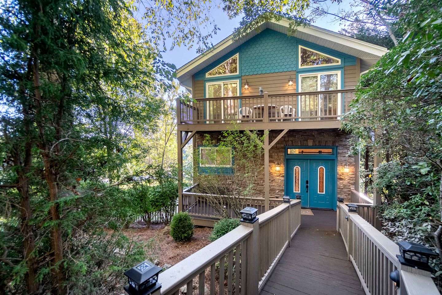Luxury Mountain Retreat with Hot Tub, Game Room, and Two Scenic Decks in Helen, Georgia