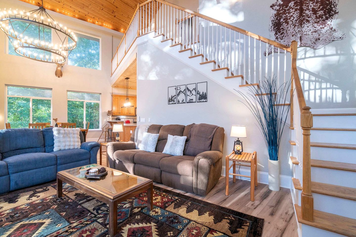 Luxury Mountain Retreat with Hot Tub, Game Room, and Two Scenic Decks in Helen, Georgia