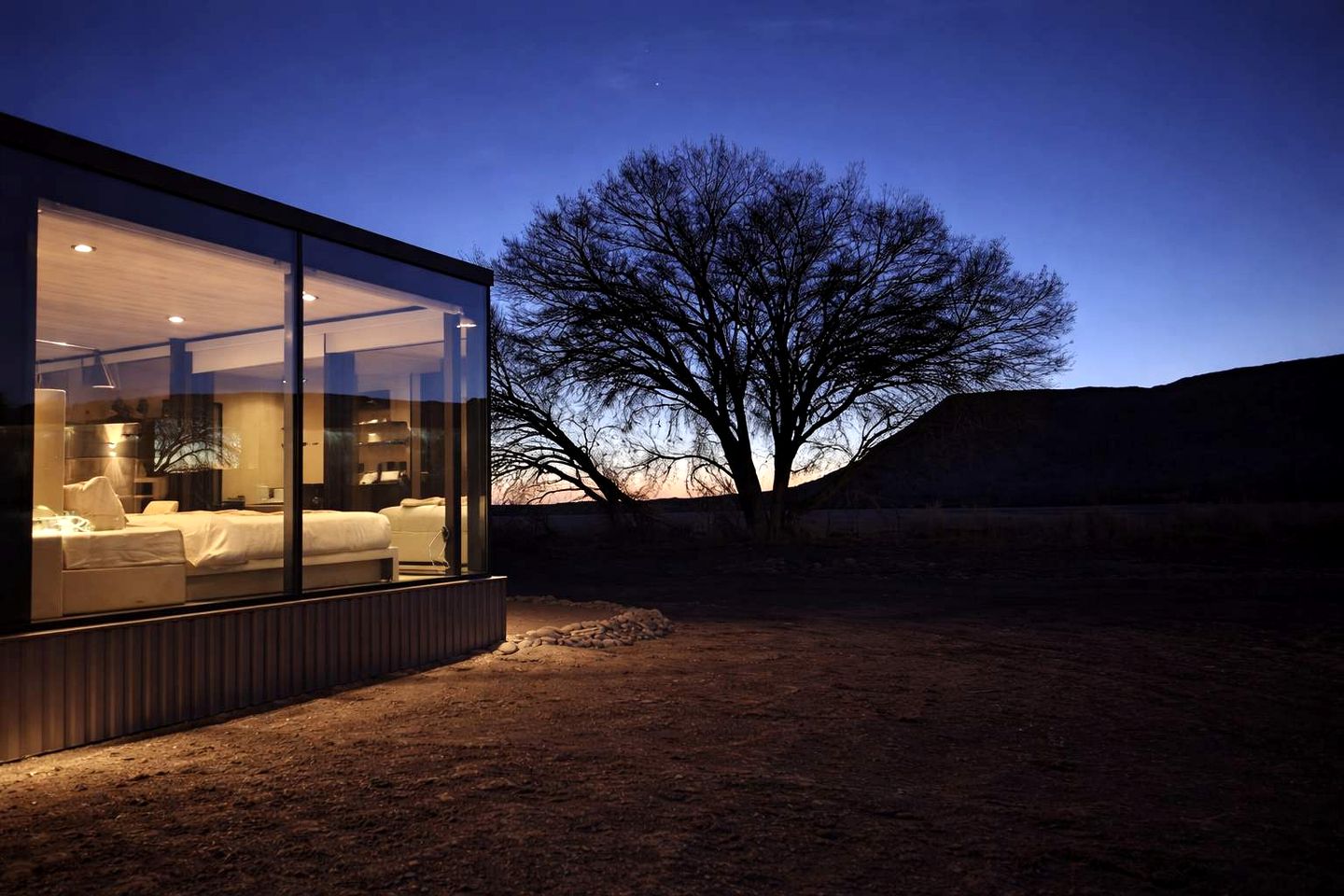 Secluded Desert Retreat with Mirrored Glass & Scenic Views | Near Torrey, Utah