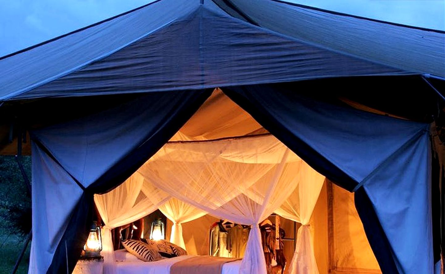 Upscale Safari Camp with Game Drives to View Native Wildlife in Masai Mara, Kenya