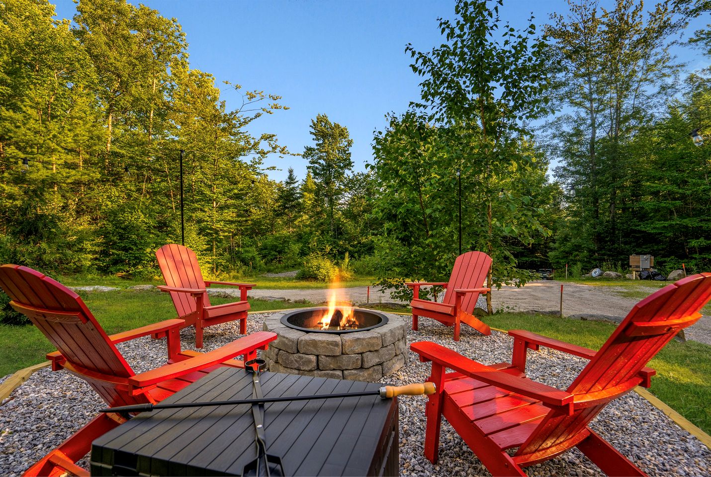 Peaceful Woodland Escape with Two Cabins, Firepit Nights & Hot Tubs in Bethel, Maine