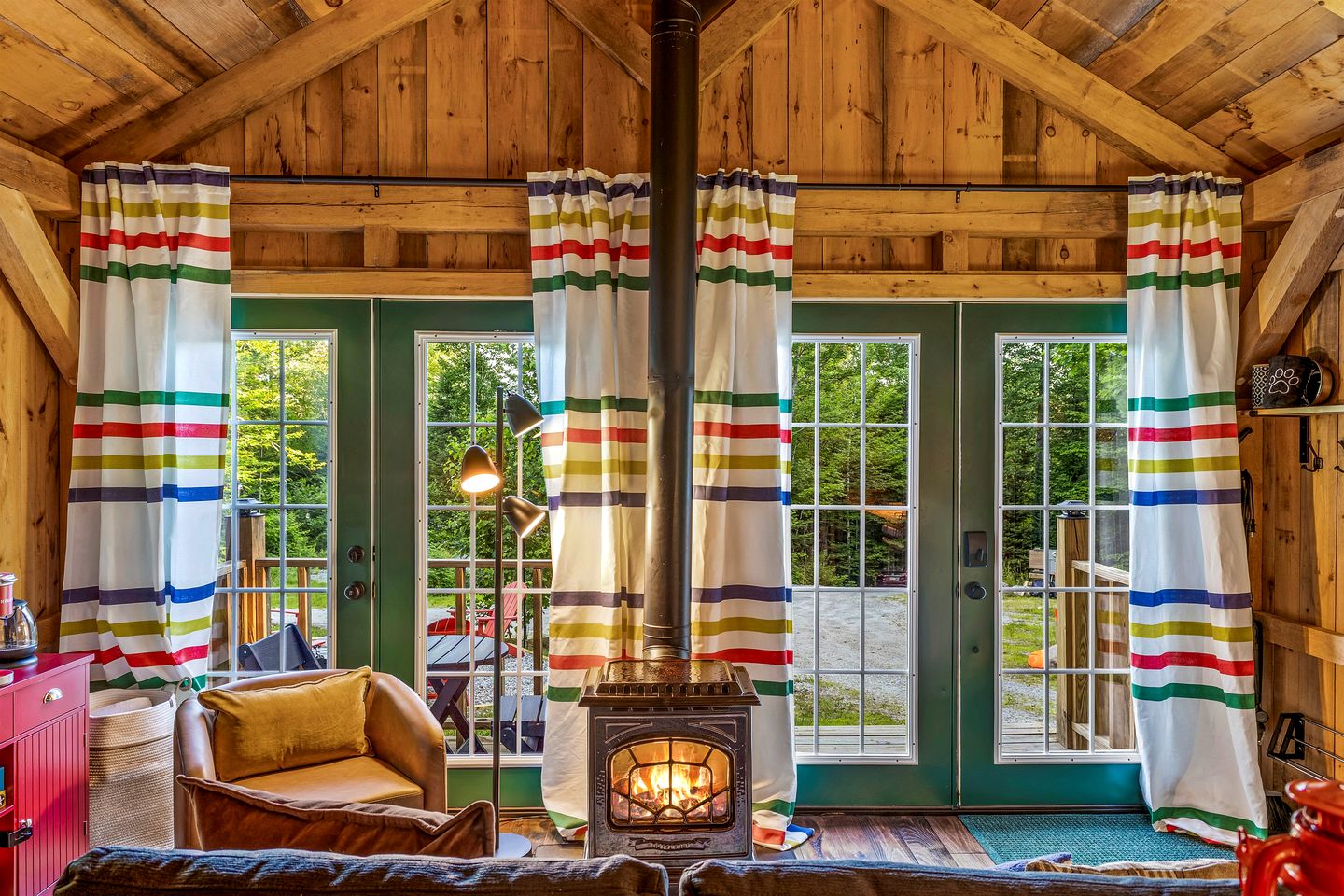 Peaceful Woodland Escape with Two Cabins, Firepit Nights & Hot Tubs in Bethel, Maine