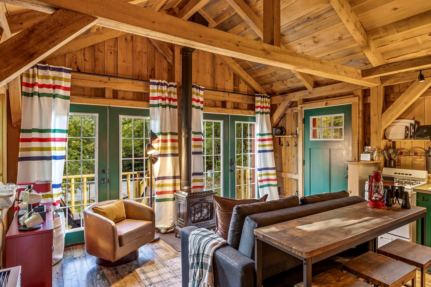 Peaceful Woodland Escape with Two Cabins, Firepit Nights & Hot Tubs in Bethel, Maine