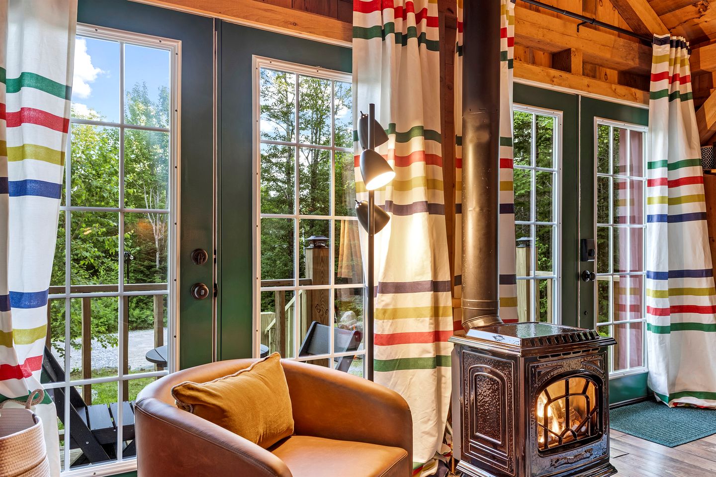 Peaceful Woodland Escape with Two Cabins, Firepit Nights & Hot Tubs in Bethel, Maine