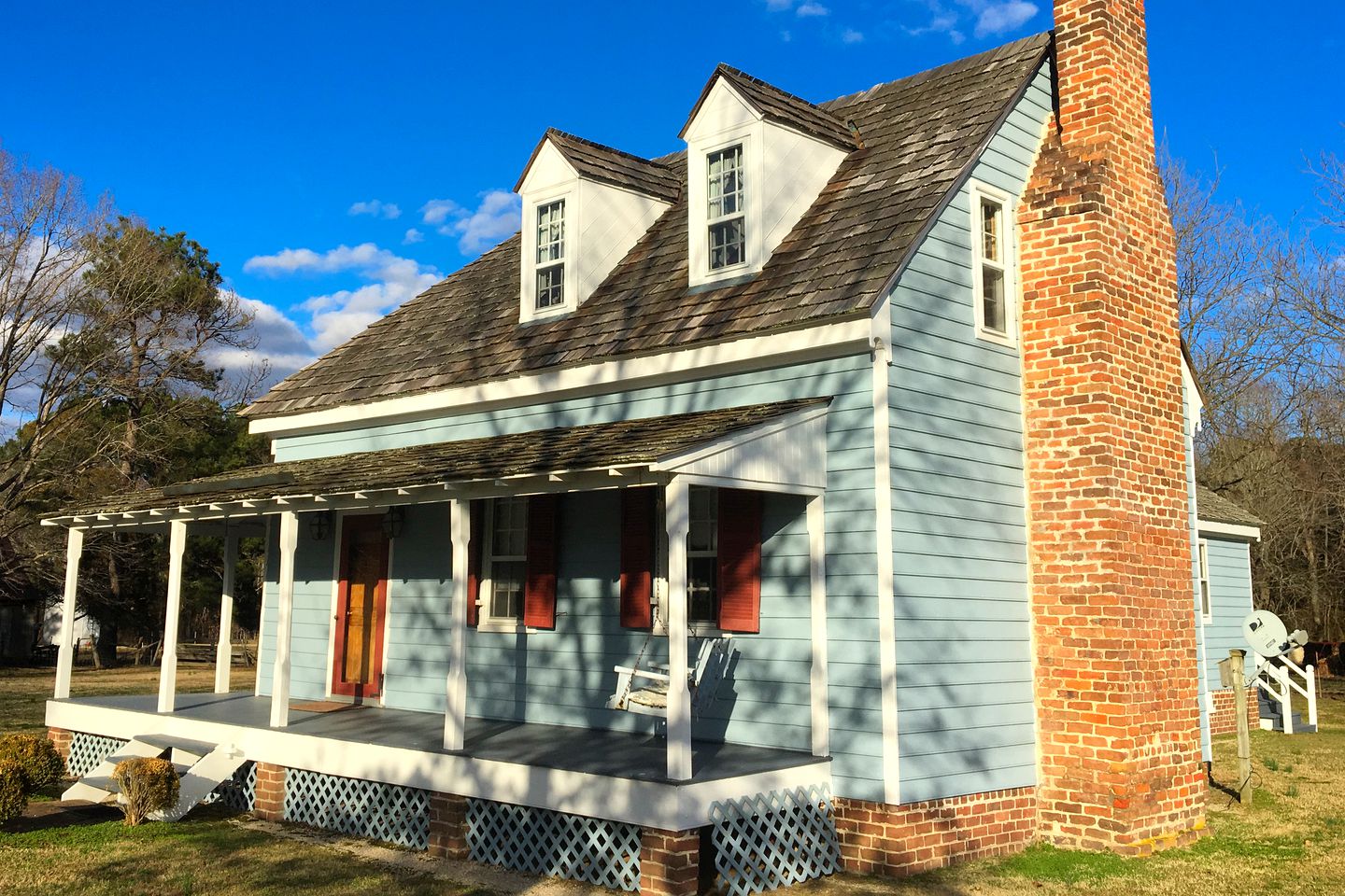 Historic Cottage Rental on a Stunning 400-Acre Farm in Wakefield, Virginia