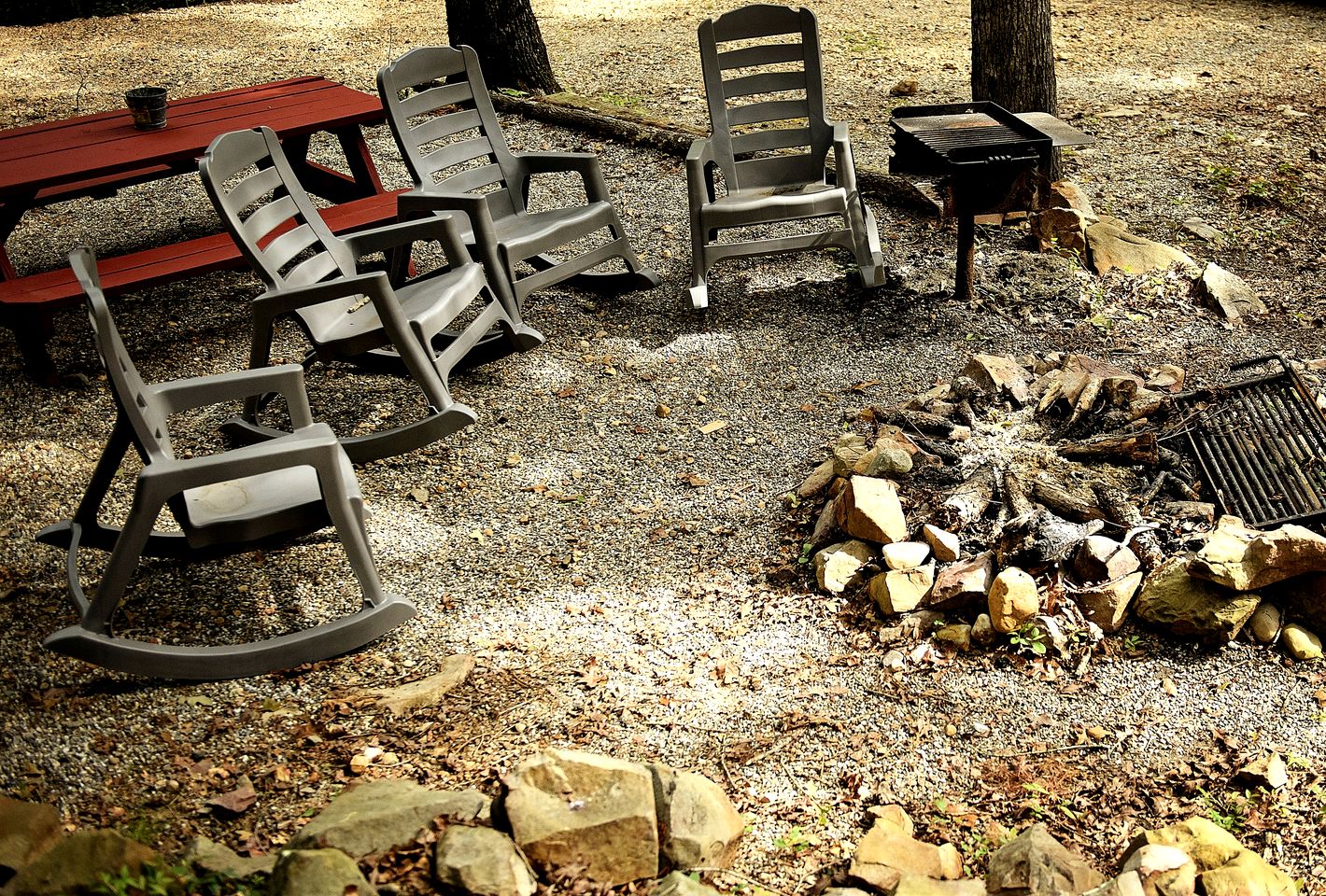 Pet Friendly Cabin with Fire Pit & BBQ Grill in Murfreesboro, Arkansas
