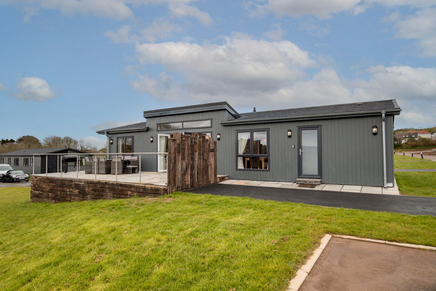 Exclusive Lodge Escape with Hot Tub by Tenby in Pembrokeshire, Wales