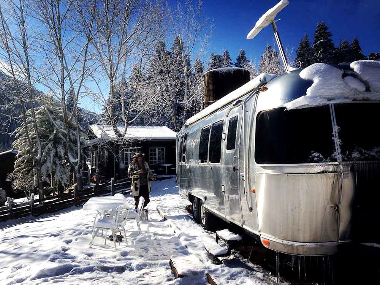 Luxurious Classic Airstream Rental for Two on Farm in Central Greece