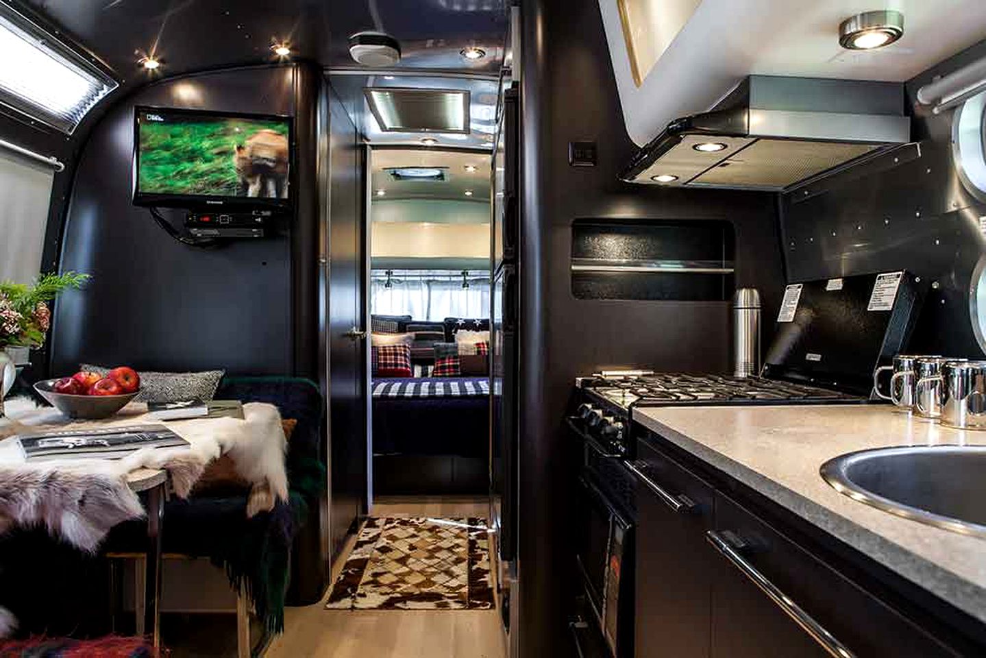 Luxurious Classic Airstream Rental for Two on Farm in Central Greece