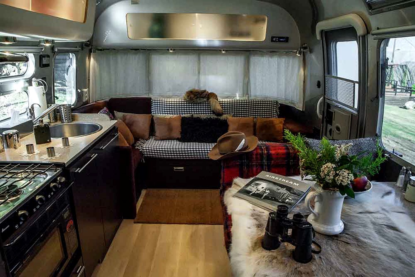 Luxurious Classic Airstream Rental for Two on Farm in Central Greece