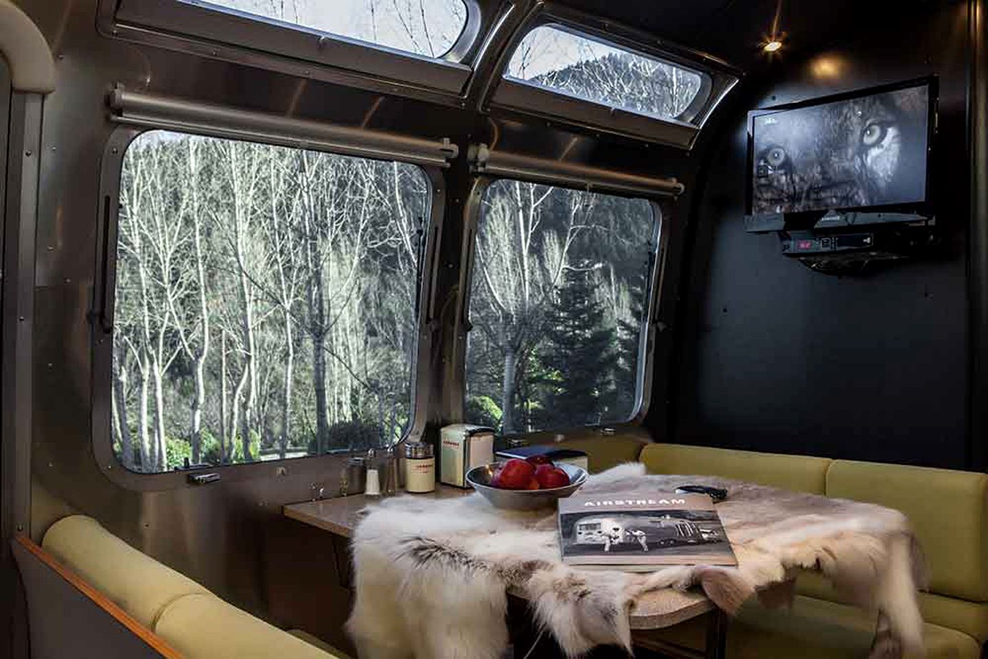 Luxurious Classic Airstream Rental for Two on Farm in Central Greece