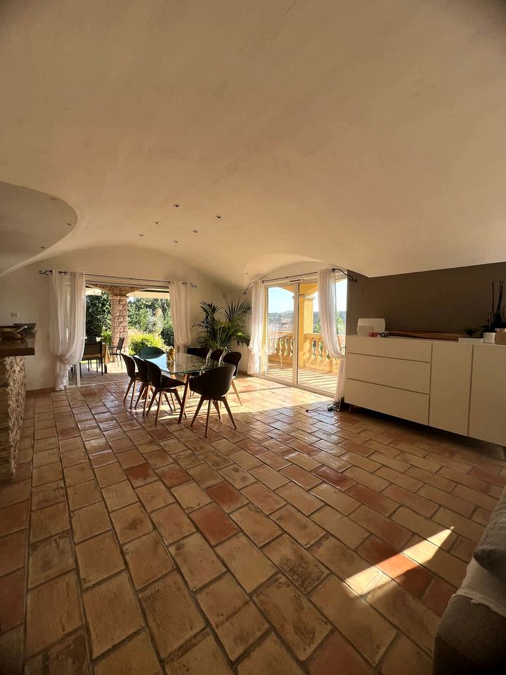 Elegant Hillside Villa with Panoramic Sunset Views & Private Pool Near Antibes, Biot, France