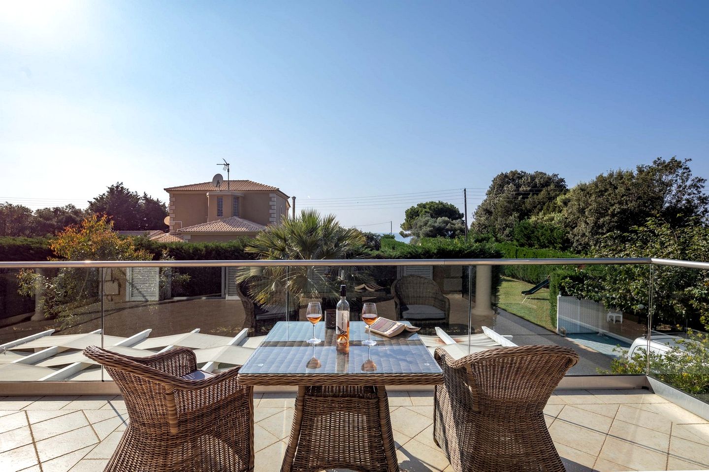 Elegant Seaside Villa with Private Pool and Garden near Prasoudi Beach, Corfu