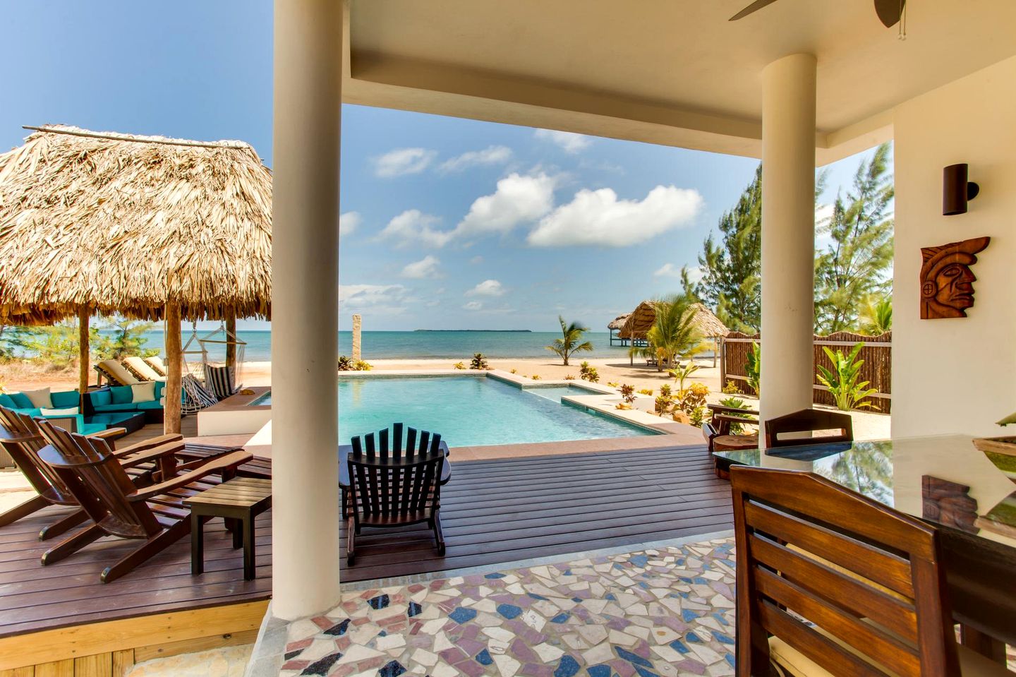 Incredible Beach House with Stunning Ocean Vistas in Belize City, Belize District
