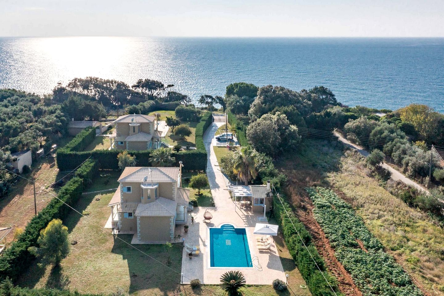 Luxurious Secluded Villa with Private Pool & Stunning Sea Views near Corfu, Greece