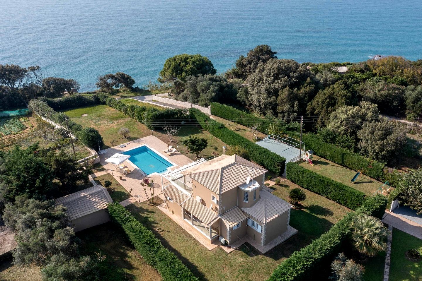Luxurious Secluded Villa with Private Pool & Stunning Sea Views near Corfu, Greece