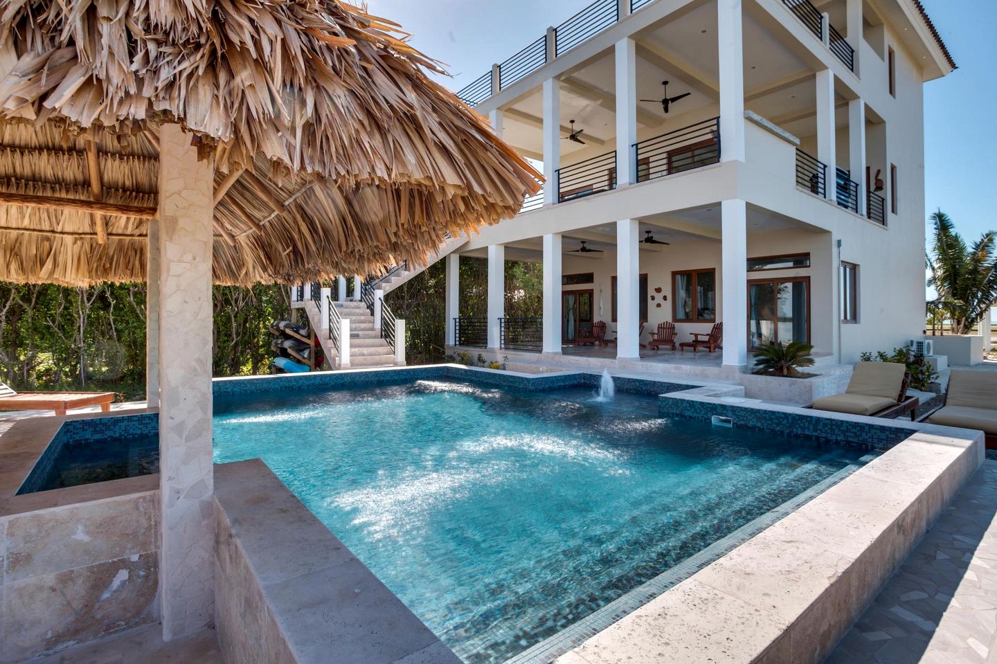 Incredible Beach House with Swimming Pool in Belize City, Belize District