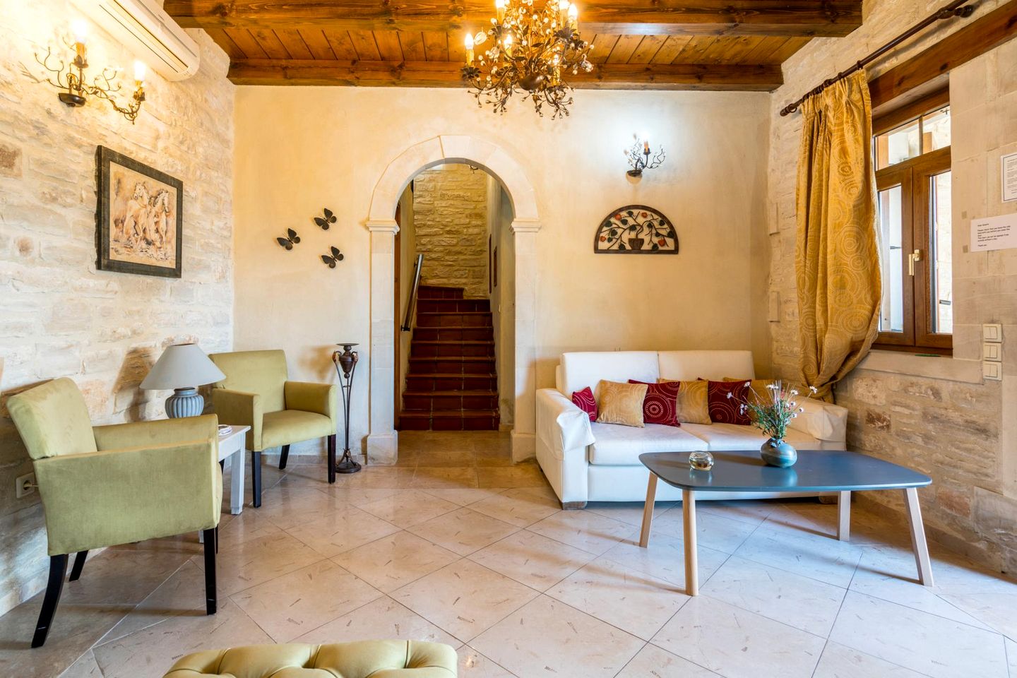 Charming Villa with Rustic Design and Private Pool near Rethymnon in Asteri, Crete