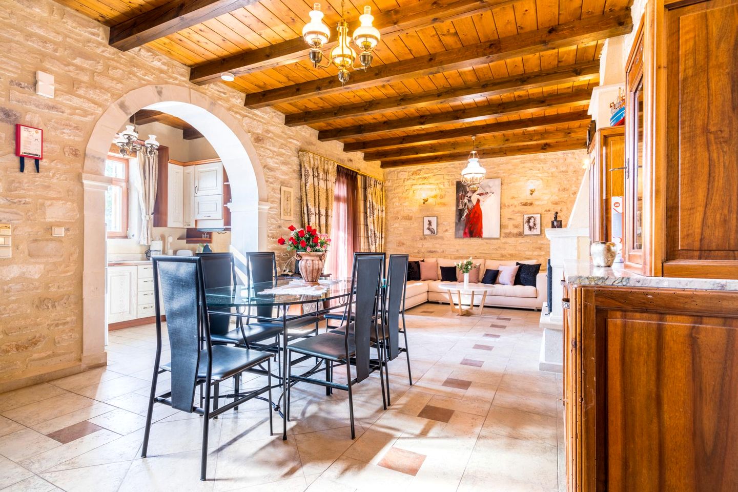 Charming Villa with Rustic Design and Private Pool near Rethymnon in Asteri, Crete