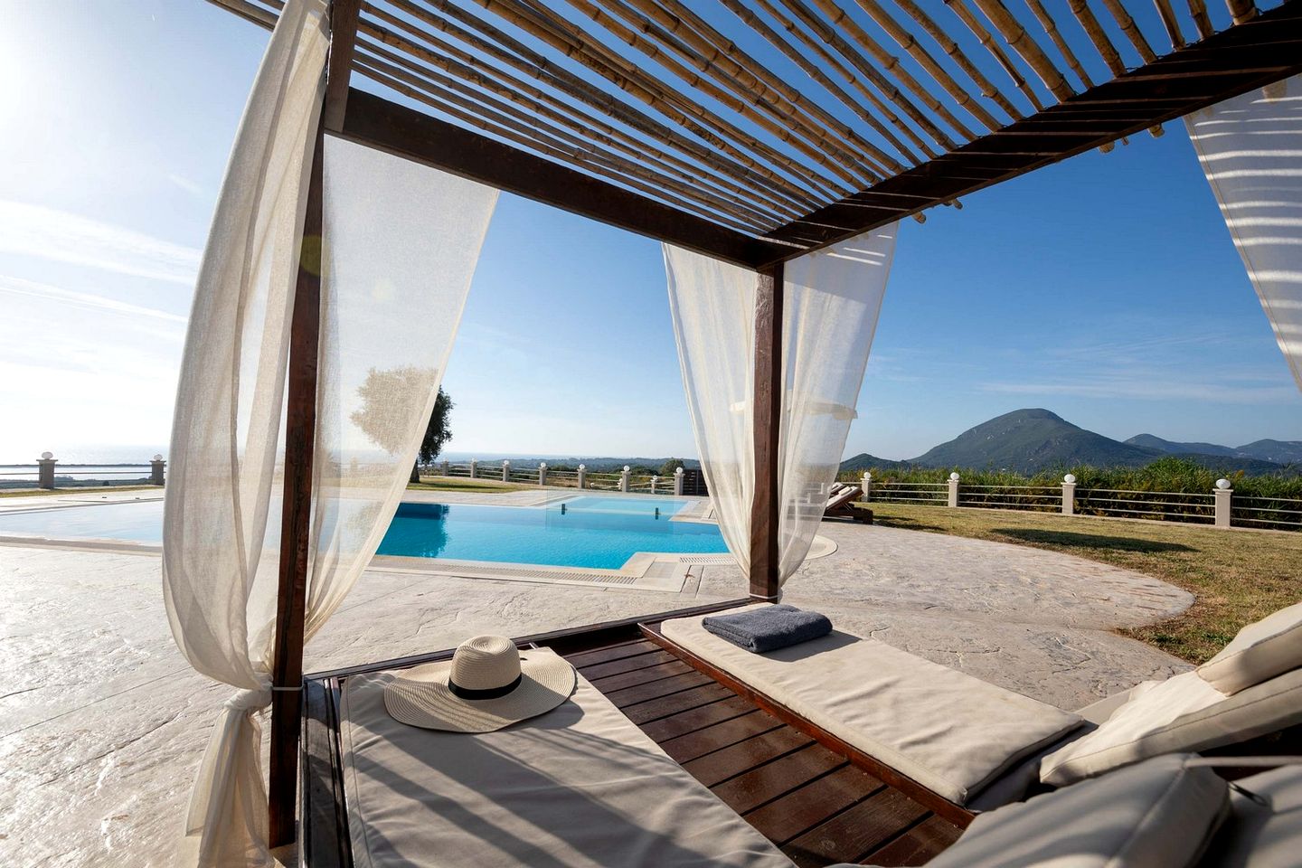 Enchanting Seaside Villa with Panoramic Views near Lake Korission, Corfu