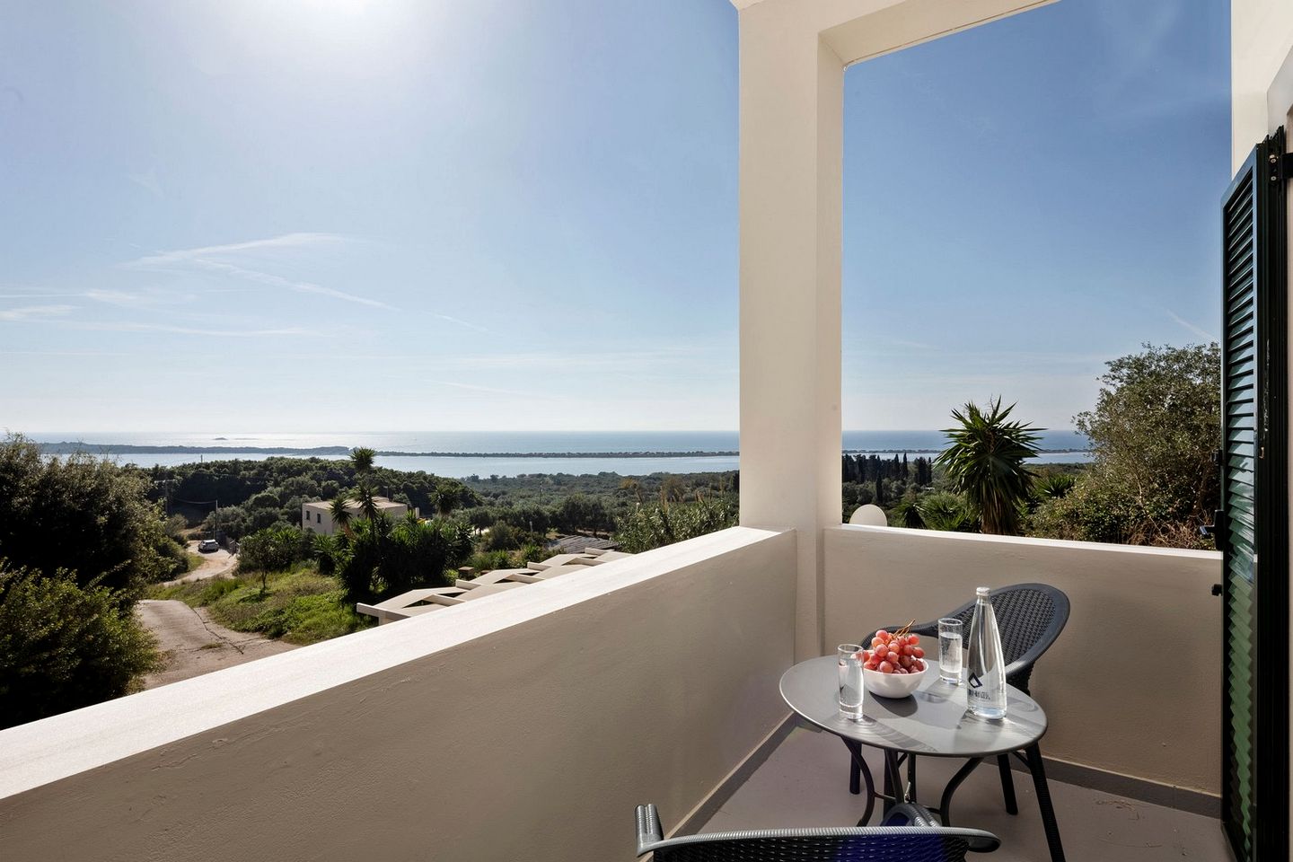 Enchanting Seaside Villa with Panoramic Views near Lake Korission, Corfu