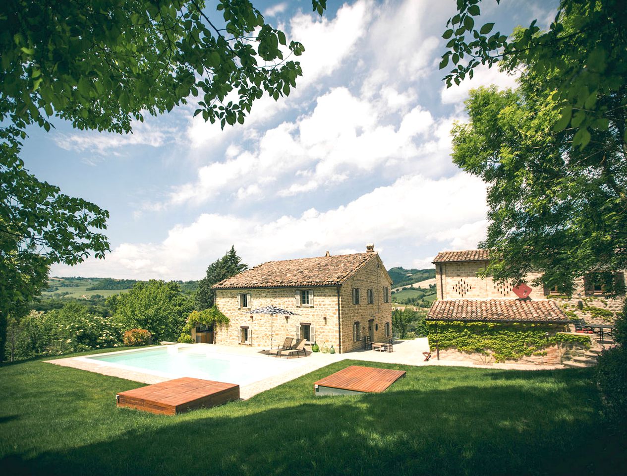 Countryside Villa Getaway with a Pool in Pergola, Marche, Italy