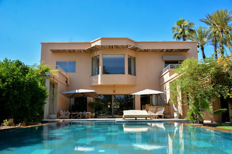 Unwind in a Tranquil Resort-Style Villa with Hammam Spa & Heated Pool in Marrakesh, Morocco